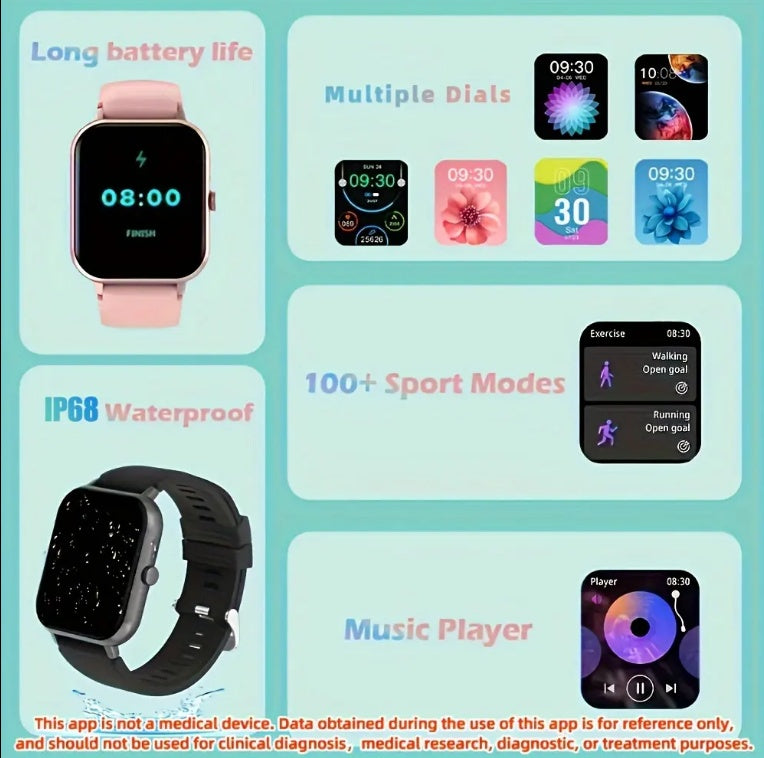 ZL54CJ Square Smartwatch Kadın Akıllı Saat