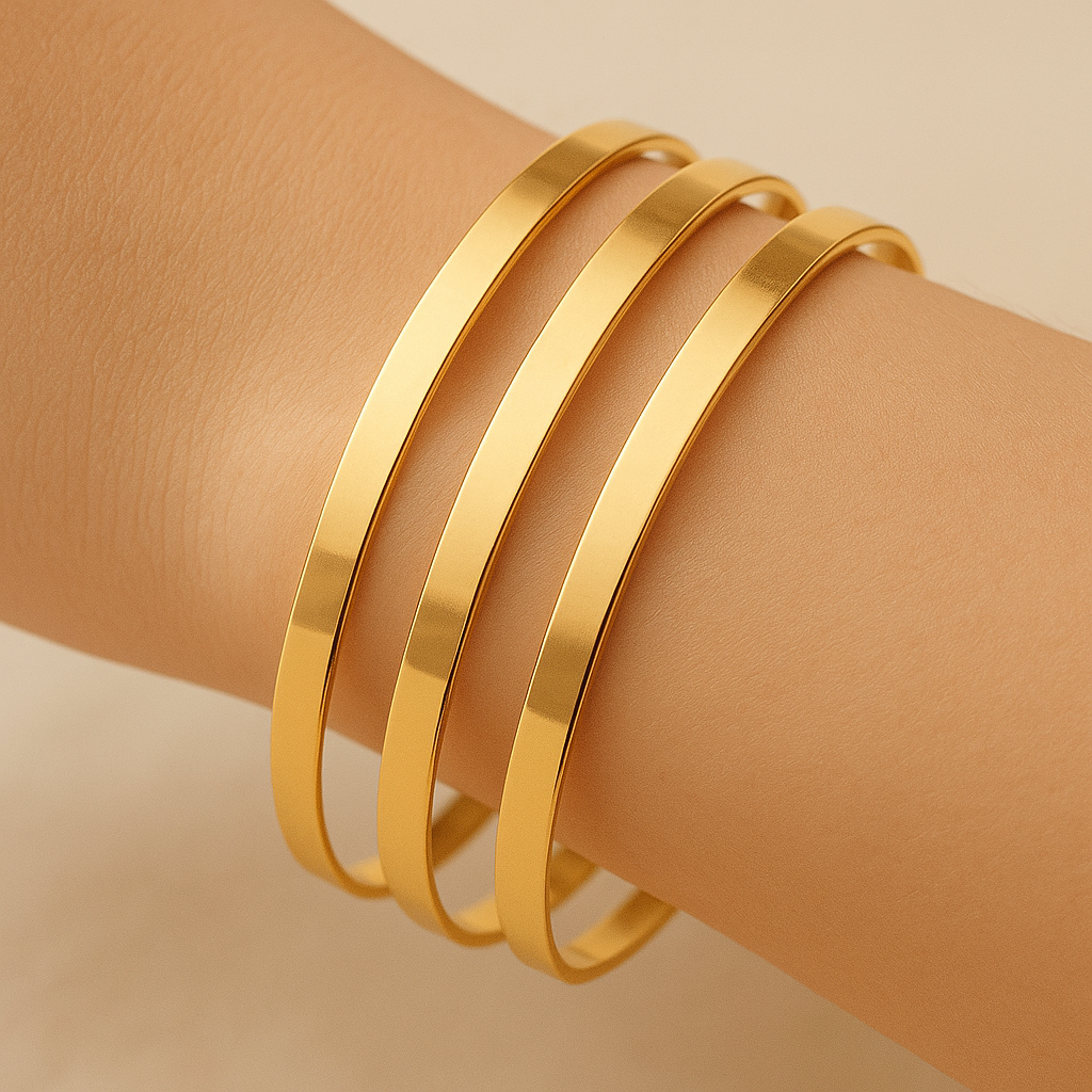 TD Gold Shine – Altın Kaplama 3’lü Bileklik Seti