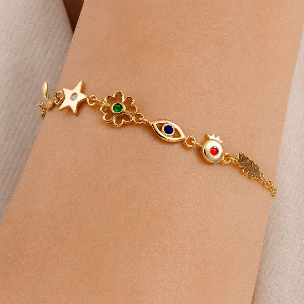 TD Golden Aura – Anlamlı Figürlü Şans Bilekliği